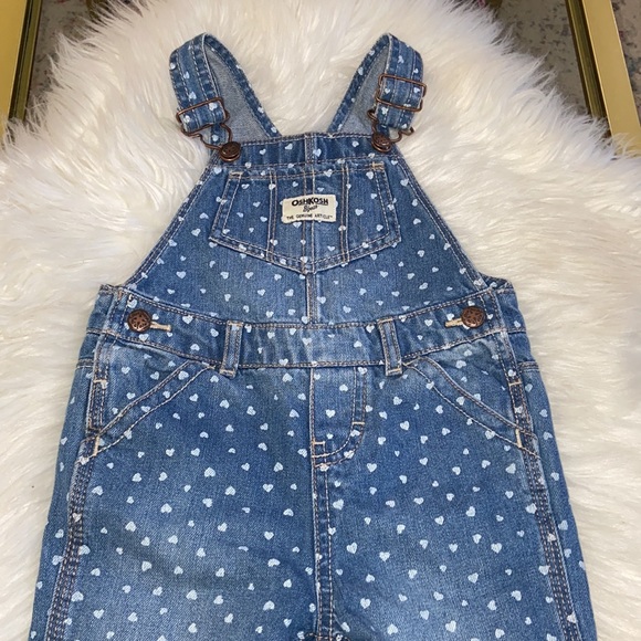 Oshkosh Overall Pants With Hearts ♥️ 24 months - Picture 3 of 15